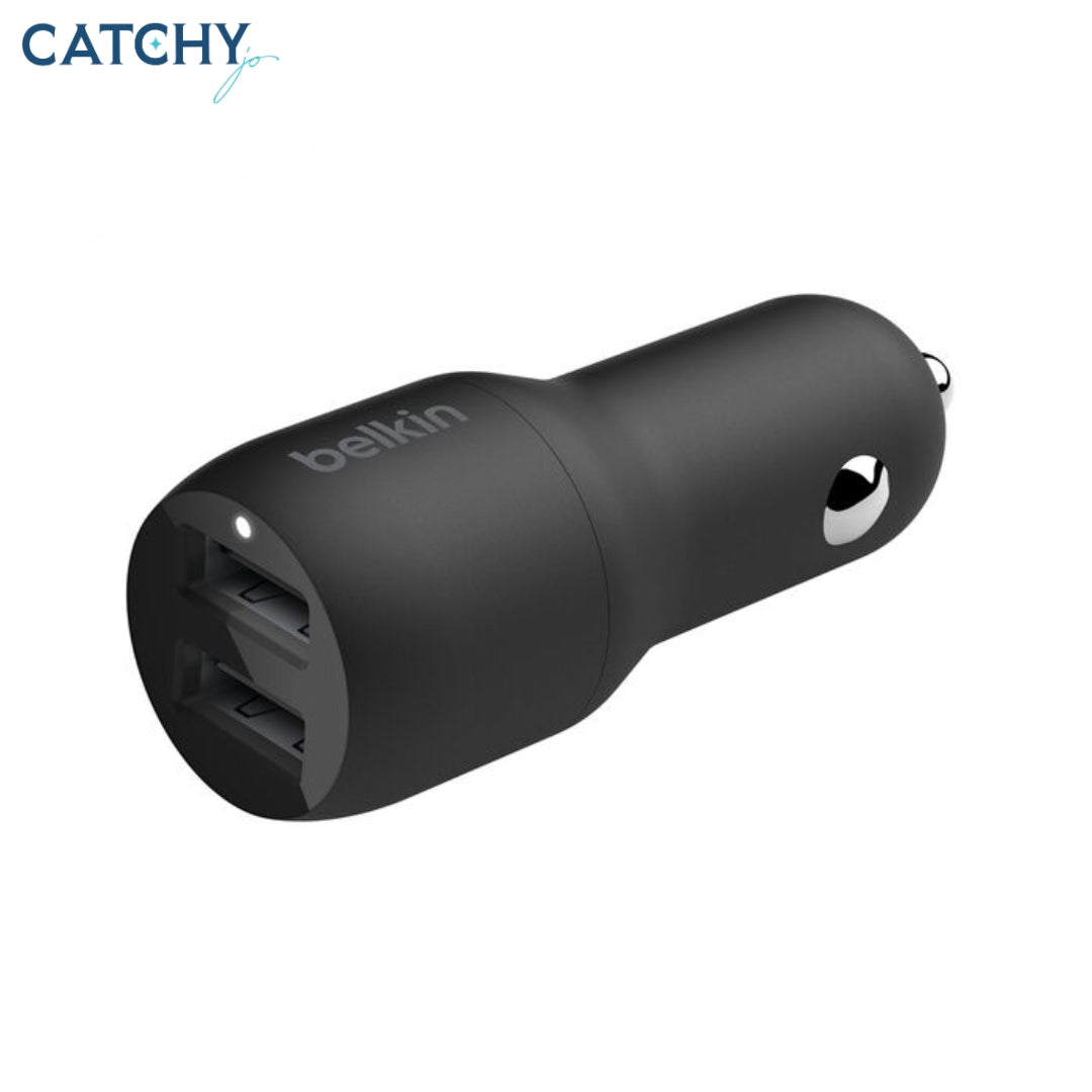 BELKIN BoostCharge Dual Car Charger USB-A Car Charger (24W)