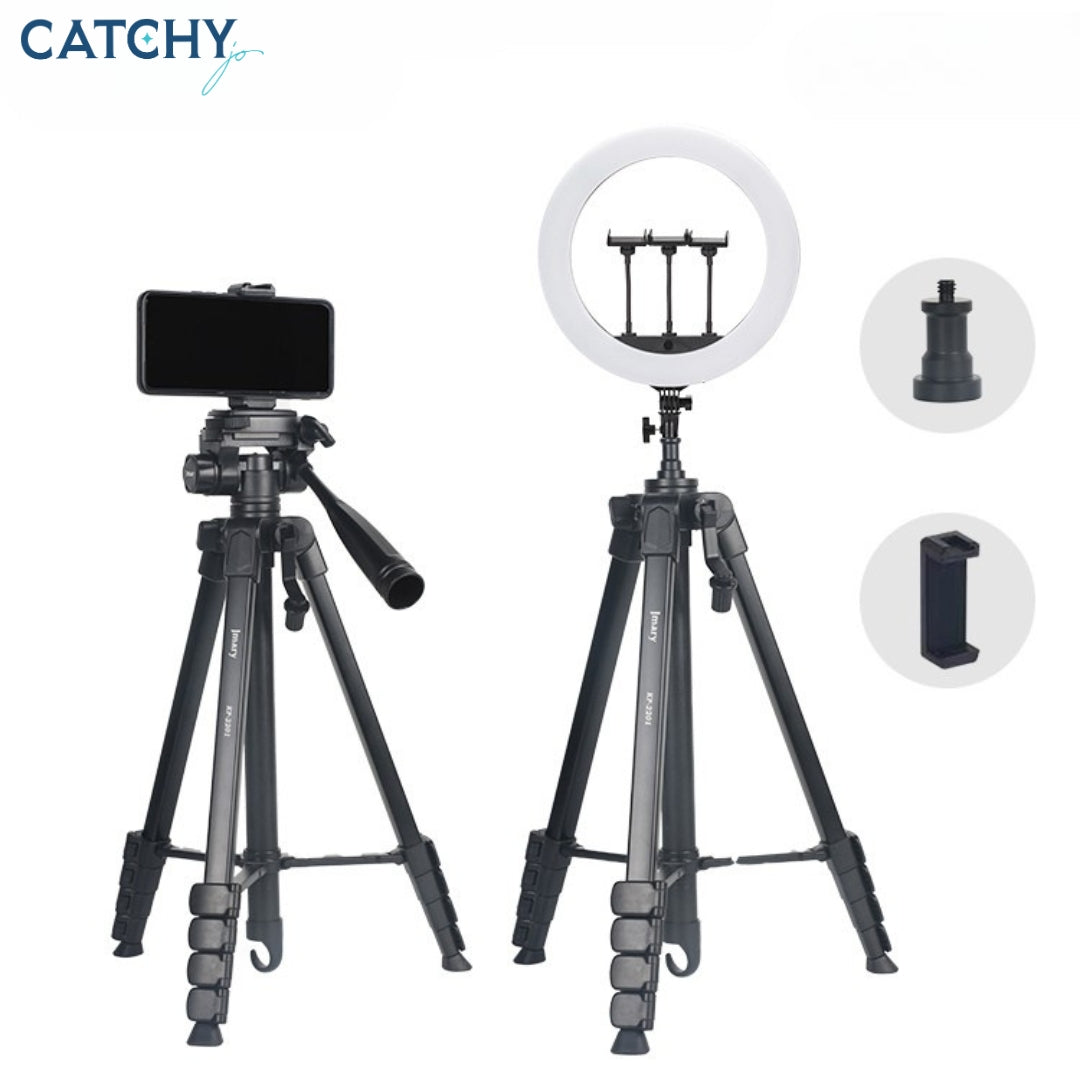 JMARY KP-2201 Tripod with Pan Head and Ring Light Head (1.7M) JMARY KP-2201 Tripod with Pan Head and Ring Light Head (1.7M)