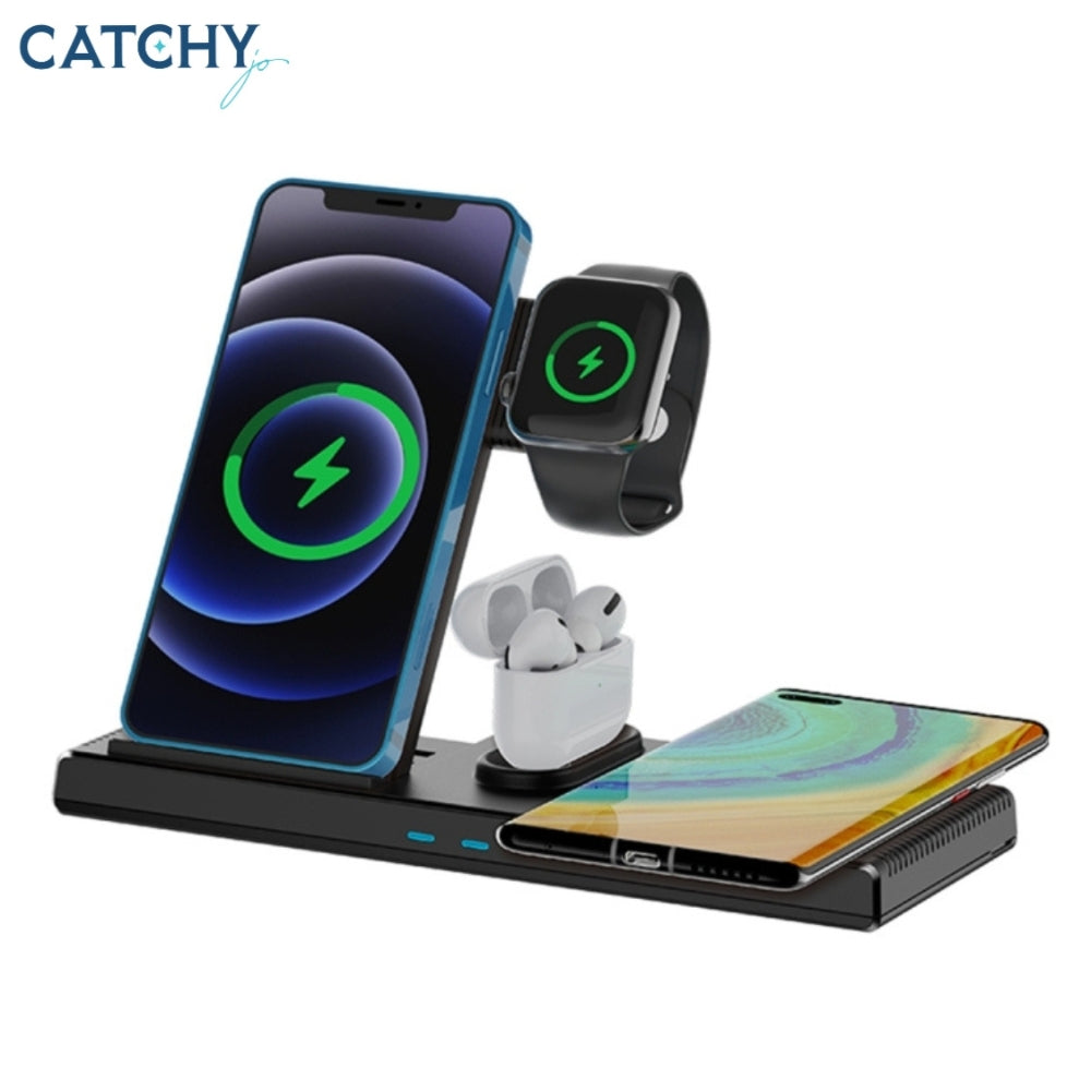 YESIDO DS13 4 in 1 Desktop Wireless Charging Stand (18W)