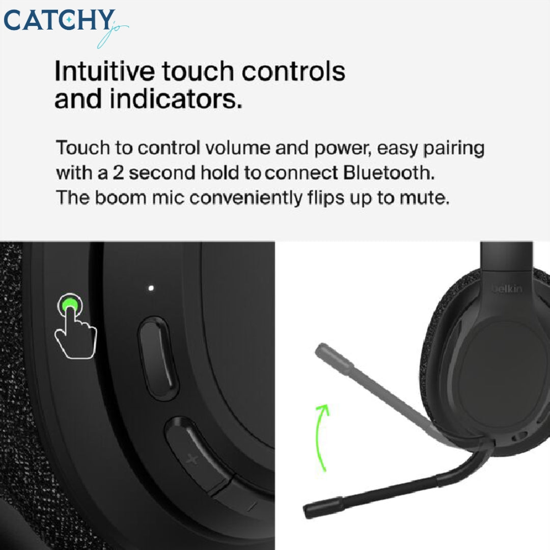 BELKIN SoundForm Adapt Wireless Over Ear Headset