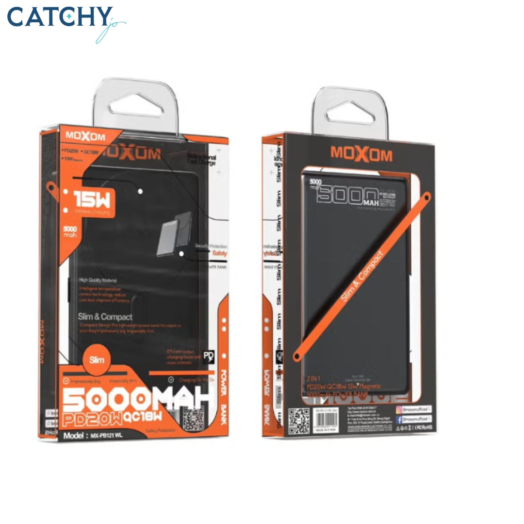 Moxom MX-PB121 Wireless Slim Power Bank (5000mAh) Moxom MX-PB121 Wireless Slim Power Bank (5000mAh)