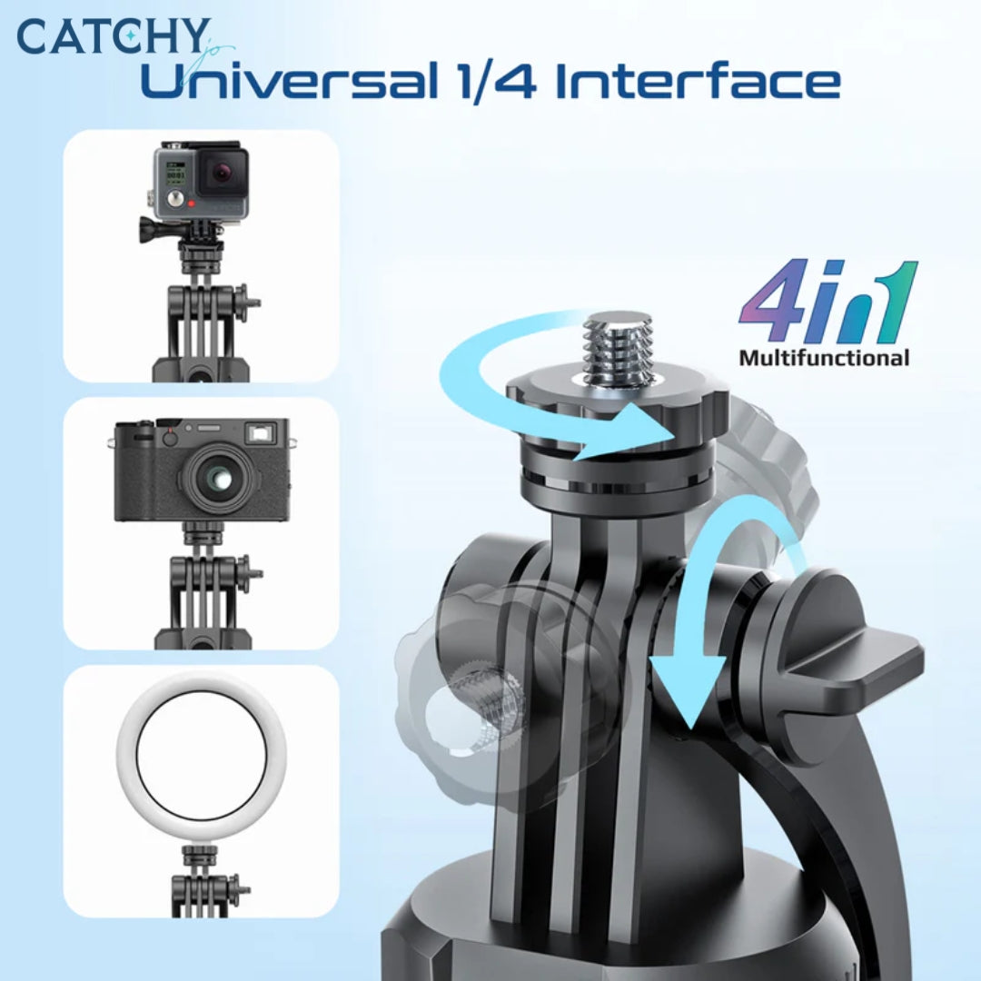 PROMATE TriPop-Ai 360° Tracking Telescopic Selfie Stick