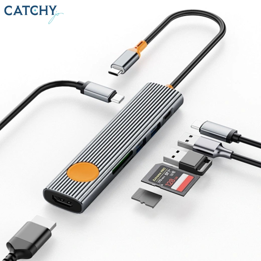 WiWU Wi-HB007 7 in 1 Travelling USB-C Hub