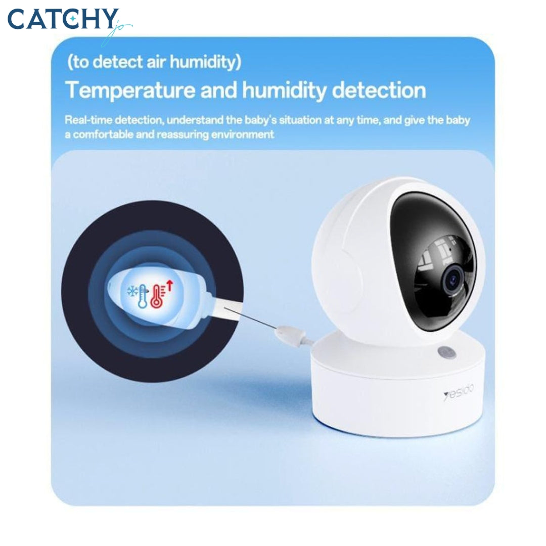 YESIDO KM28 Smart 5 inch HD WiFi Baby Monitor With Crying Motion Detection