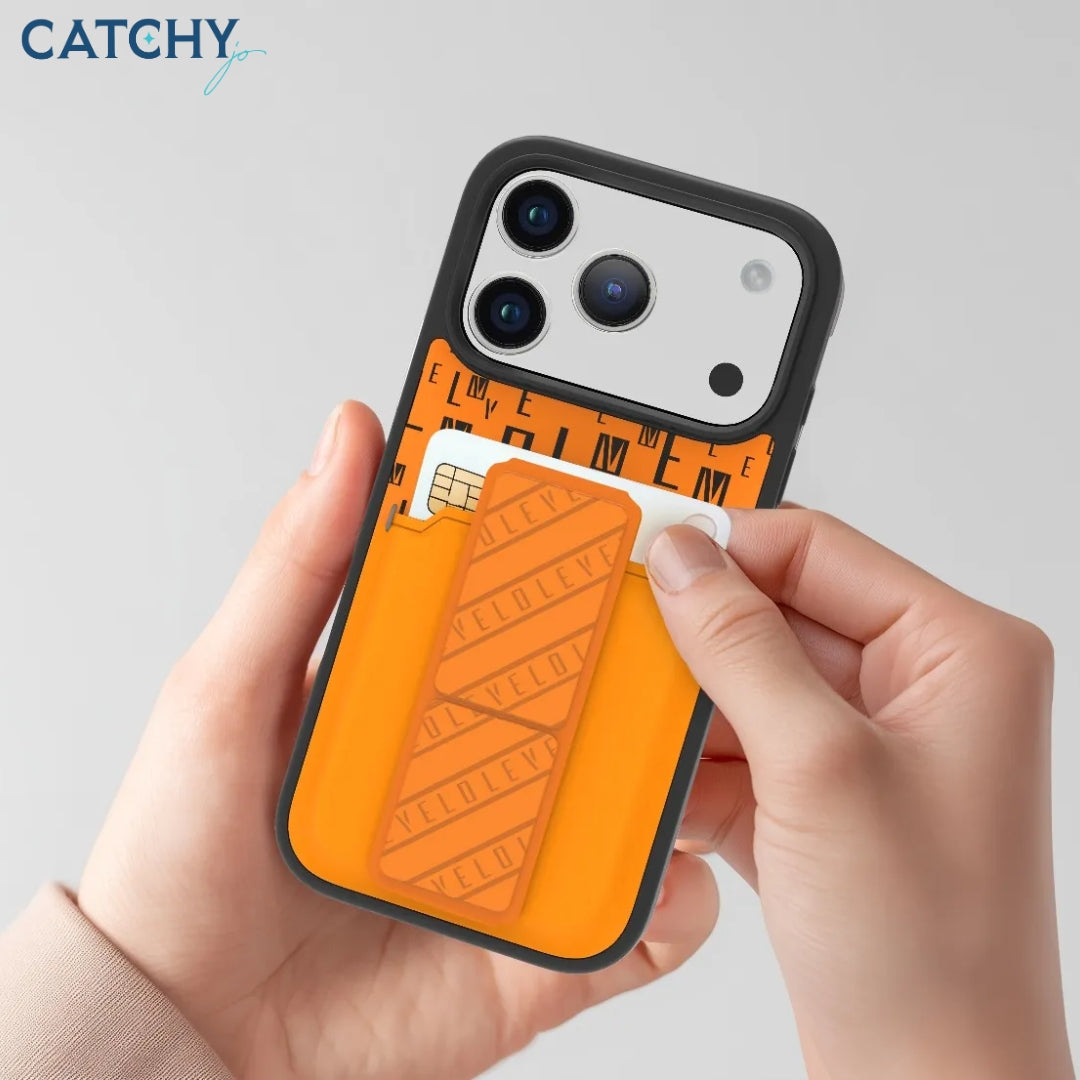 LEVELO Morphix Gripstand iPhone Case With Cardholder | iPhone 17 Pro LEVELO Morphix Gripstand iPhone Case With Cardholder | iPhone 17 Pro