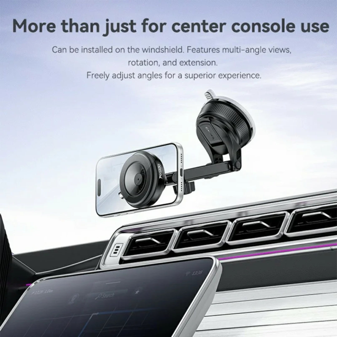 YESIDO C284 2 in 1 Vacuum Suction Magnetic Car Phone Mount 360 Degree Rotation