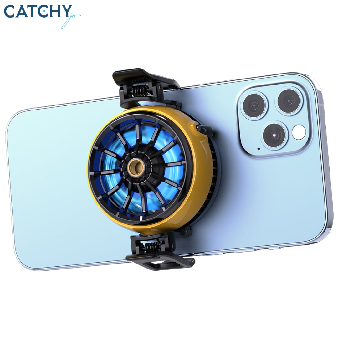 MEMO DLA6 Portable Phone Cooler With Blue Light Radiators Fans