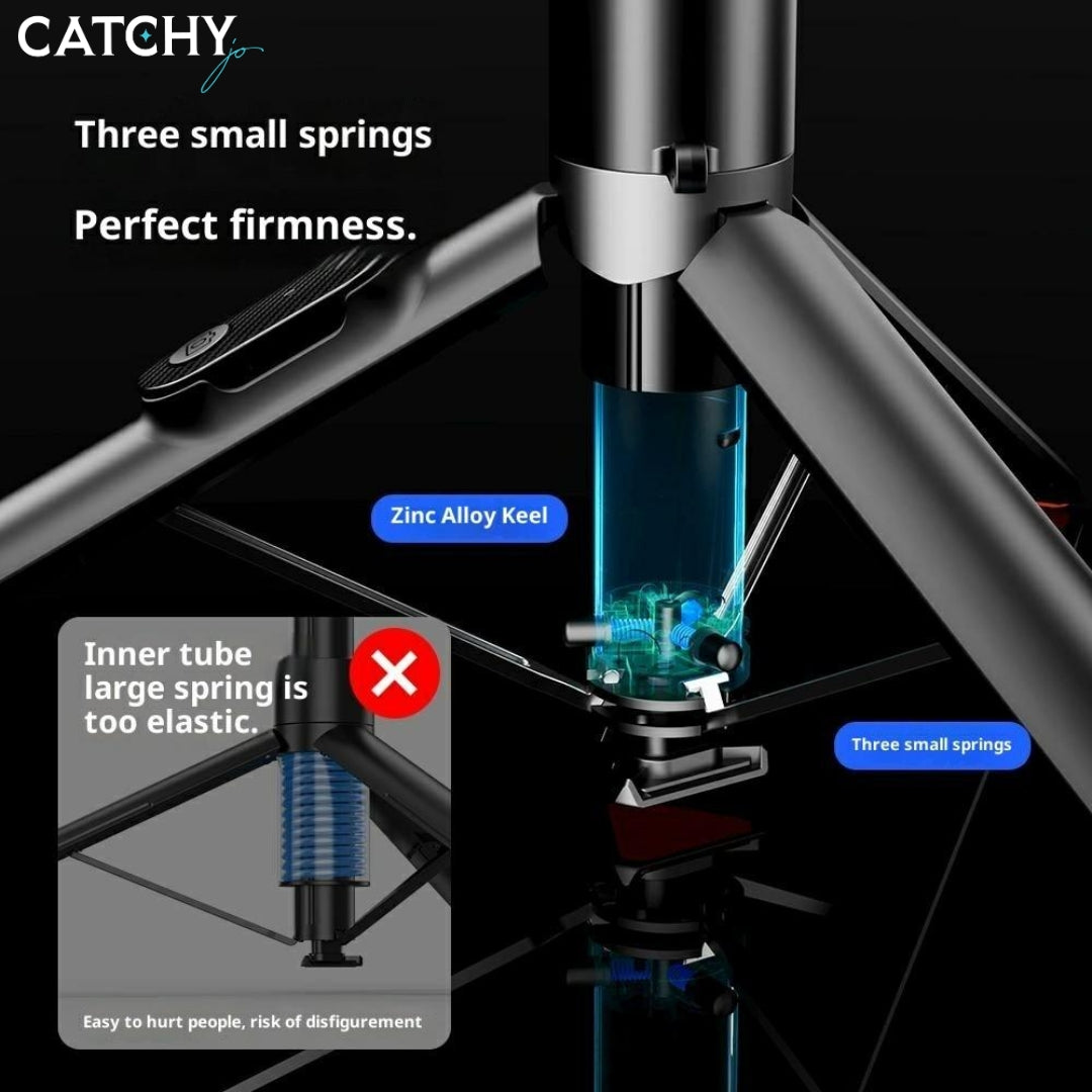 P24-D Anti Shake Extendable Selfie Stick With Fill Light