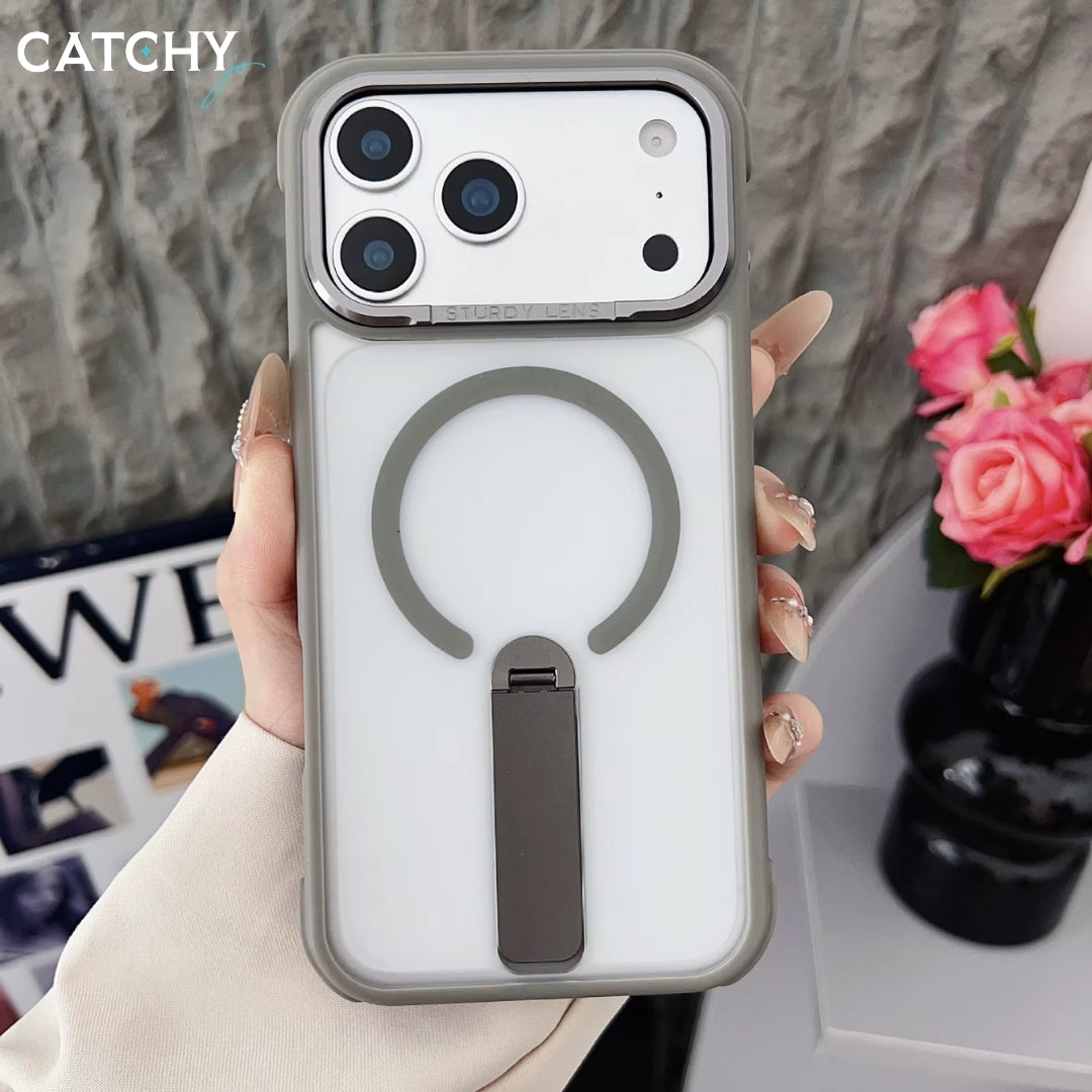 Semi Transparent iPhone Case With Stand