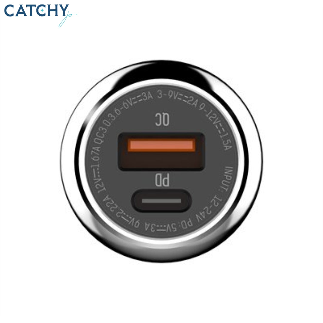 LDNIO C1 Zinc Alloy Shell Super Fast Car Charger (36W)