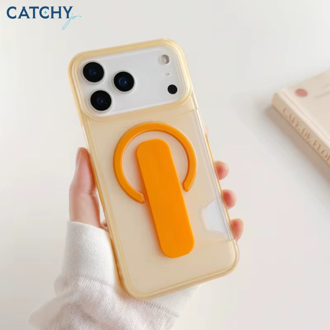 Card Slot Magnetic Shockproof Transparent iPhone Case