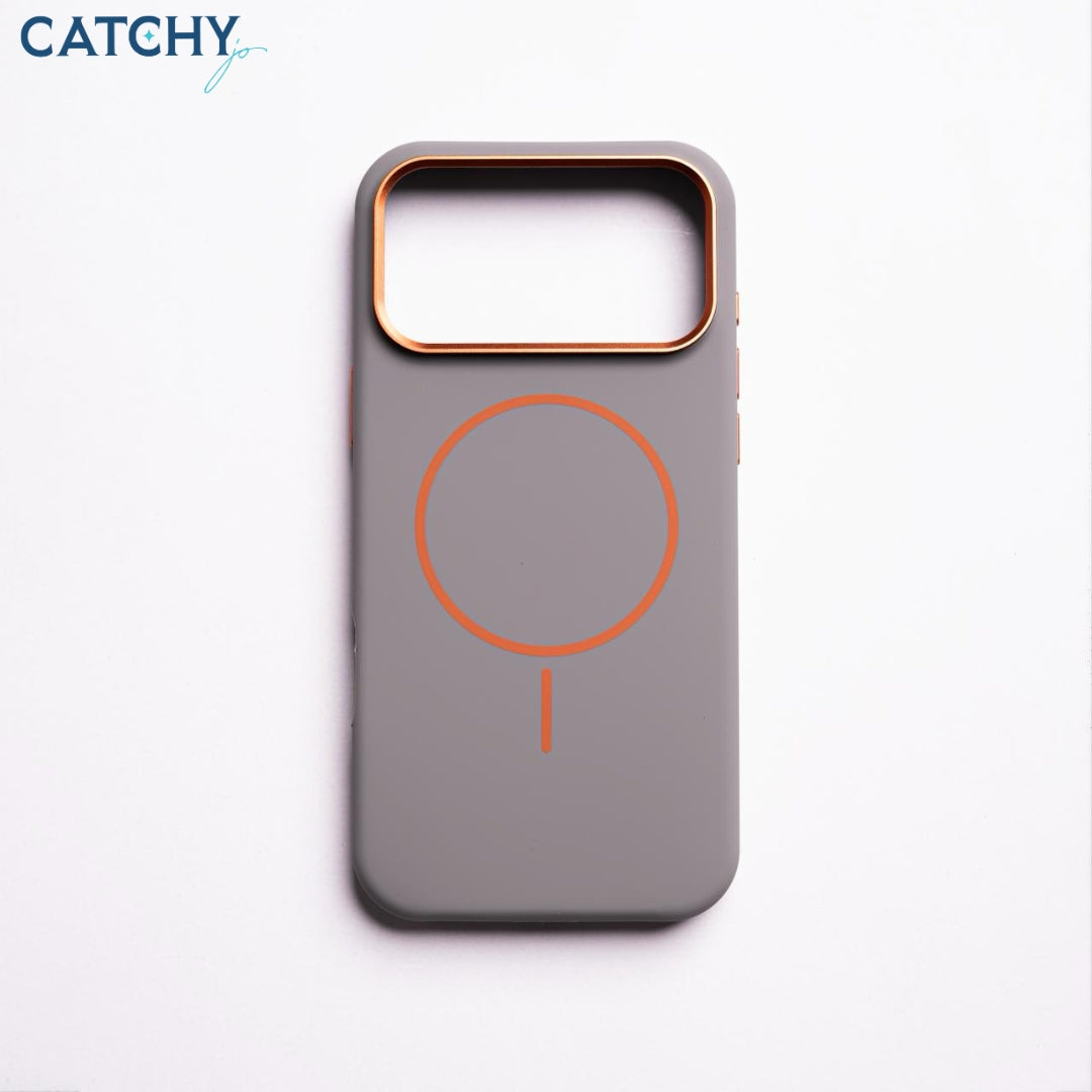 iPhone Silicone MagSafe Slim Case With Metal Camera Frame (2)