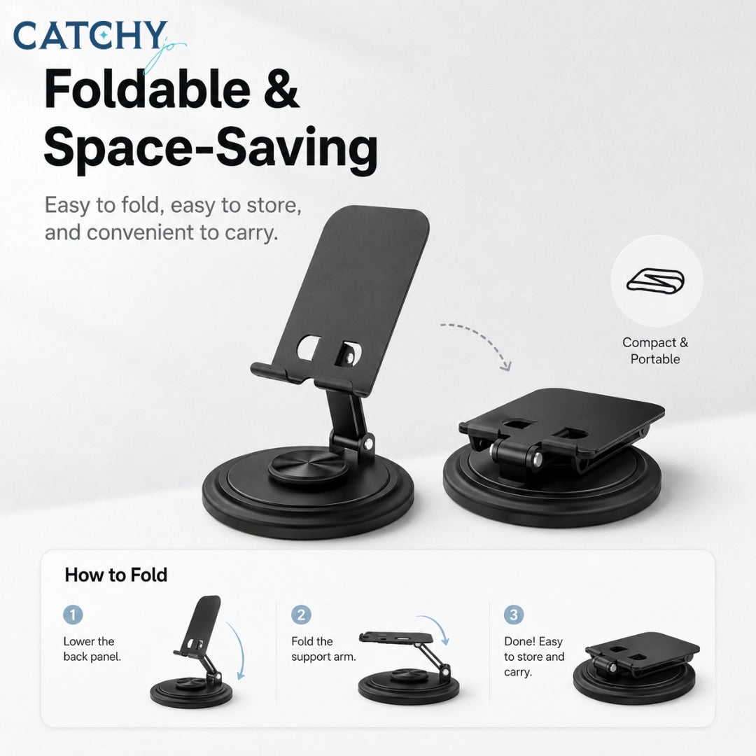 Metal Portable Phone Stand With Multi-Angle Heat