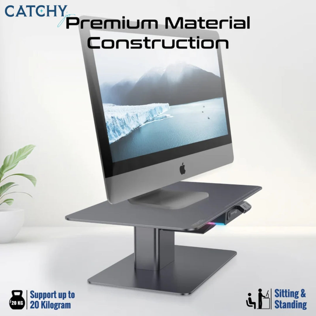 PROMATE Raizer Monitor & Laptop Stand With Built-In USB Hub