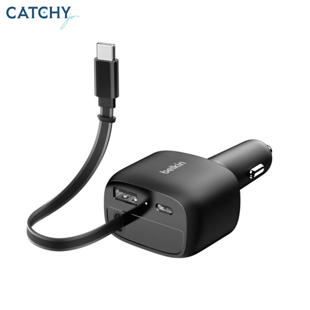 BELKIN BoostCharge Retractable Car Charger (75W)