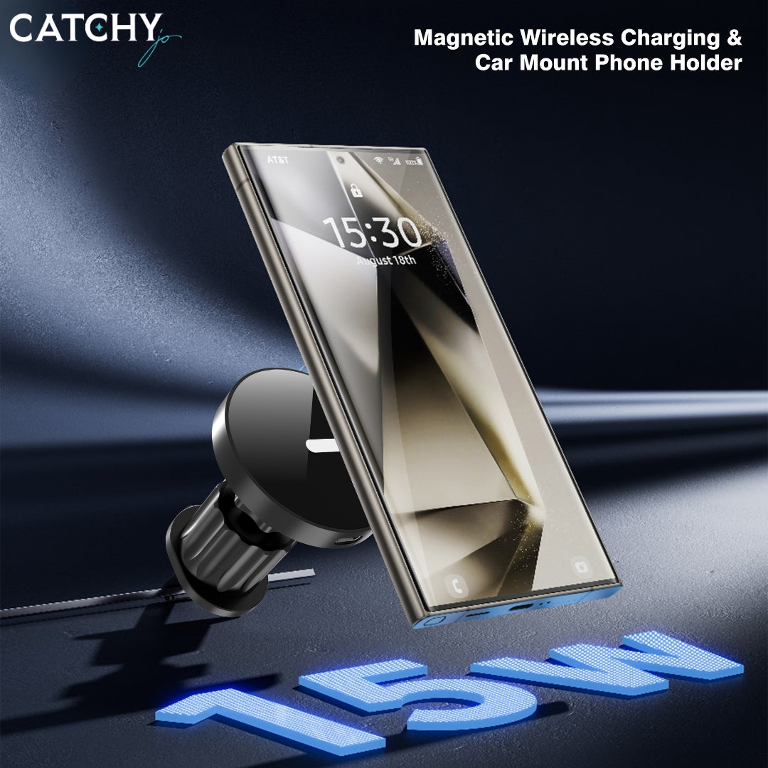 LITO LT-W04 Magnetic Wireless Charger Car Phone Holder (15W)