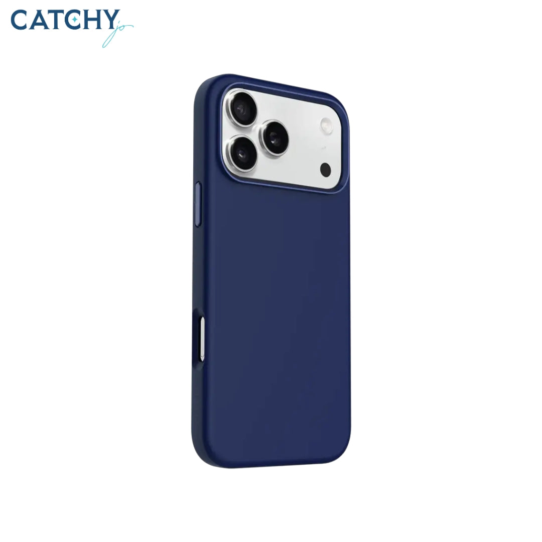 LEVELO Iris Liquid Silicone iPhone Case | iPhone 17 Pro | iPhone 17 Pro Max | Blue | White | Black