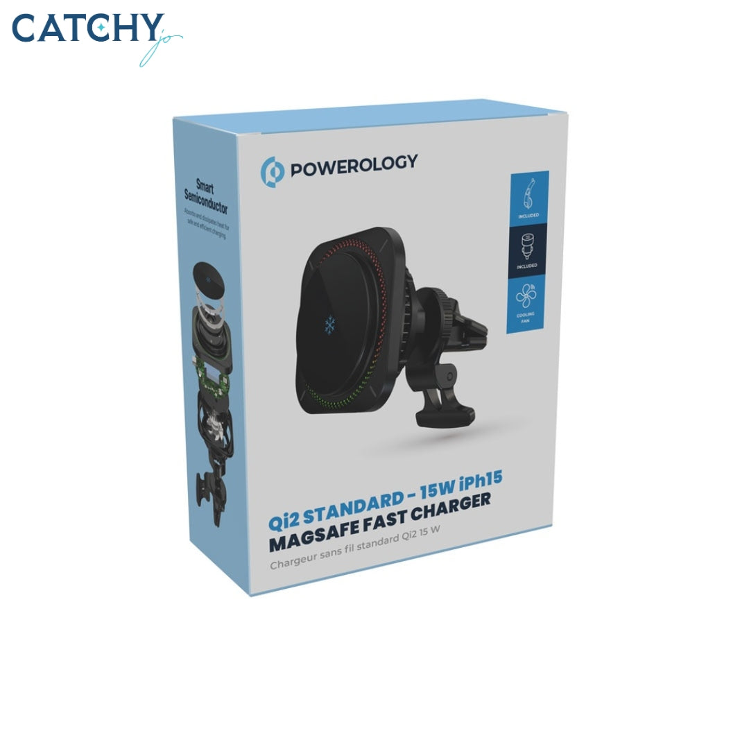Powerology Qi2 Standard MagSafe Fast Charger (15W)