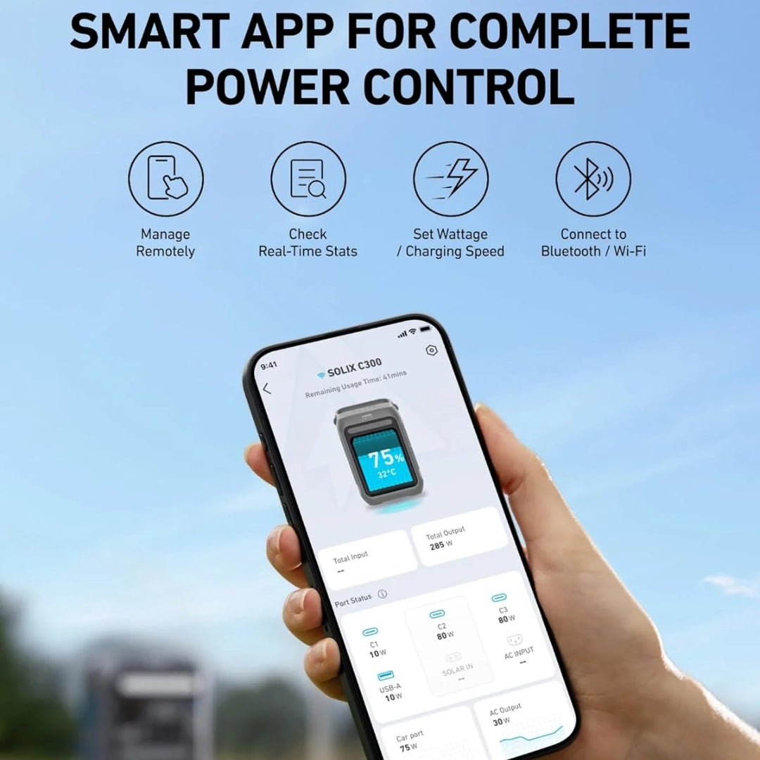 Anker SOLIX C300X DC Portable Power Station 288Wh (300W)