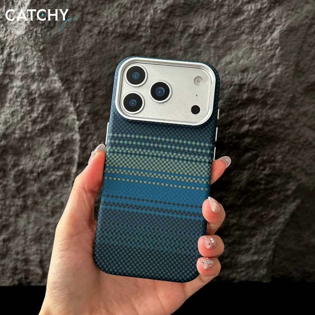 iPhone Carbon Fiber Magnetic Ring Shockproof Case