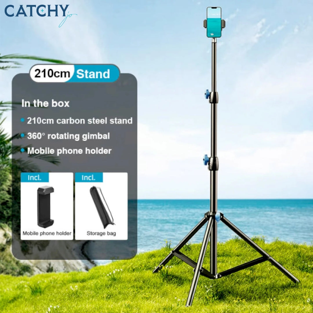 RTAKO ZJ-ZB03 Matte Finish Carbon Steel Tripod (2.1M)