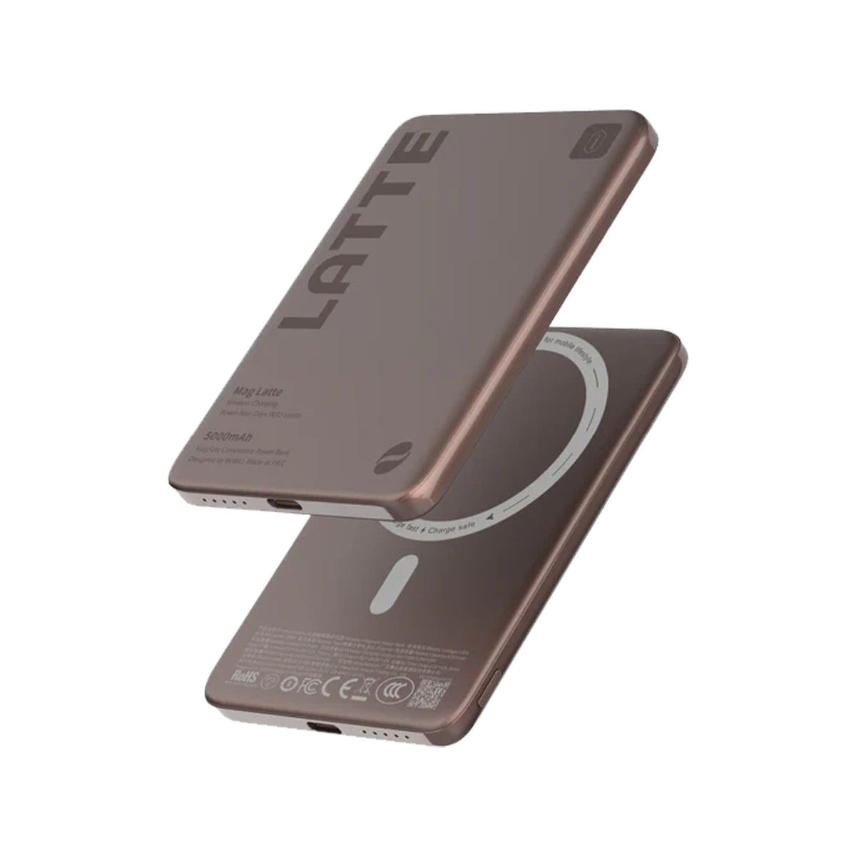 WiWU Wi-P085 Mag Latte Ultra Slim Magnetic Power Bank  (5000mAh)