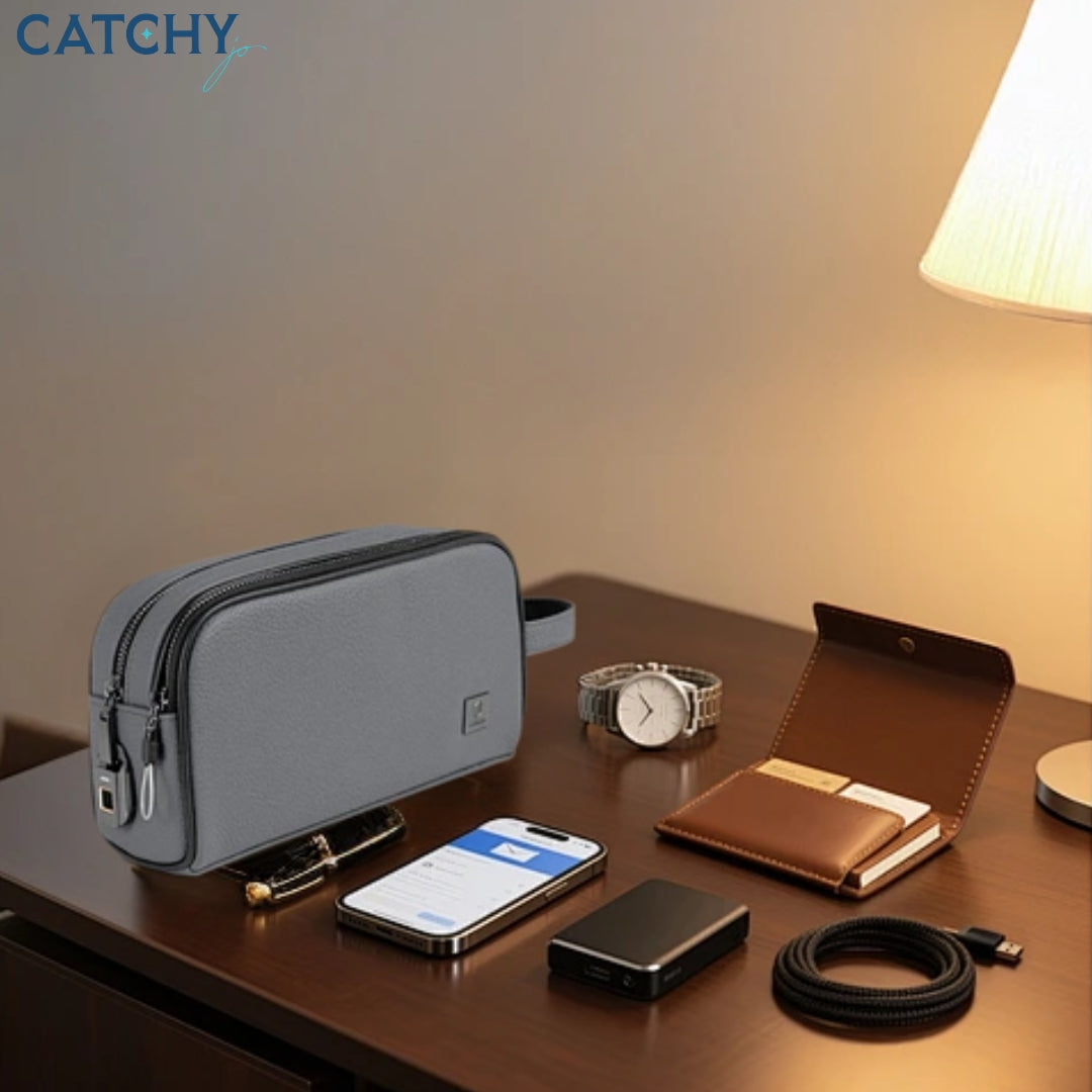 WiWU Phantom Fingerprint Lock Pouch Pro | Black | Gray | Brown WiWU Phantom Fingerprint Lock Pouch Pro | Black | Gray | Brown