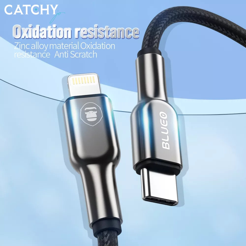 BLUEO Type C To Lightning Fast Charging Data Cable (1.2M)