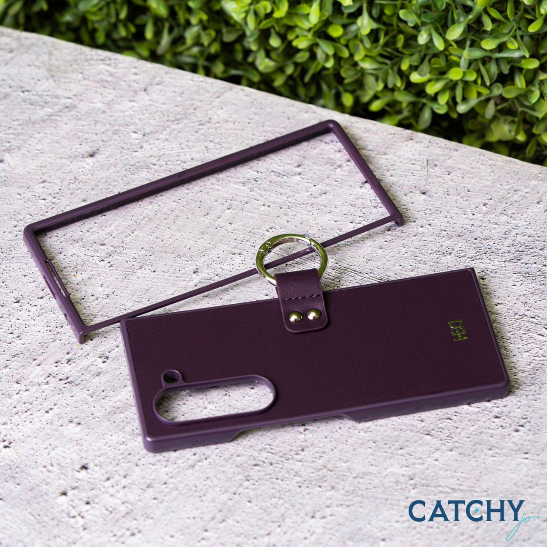 Samsung Z Fold 6 HDCI حافظة جلدية مع حلقة