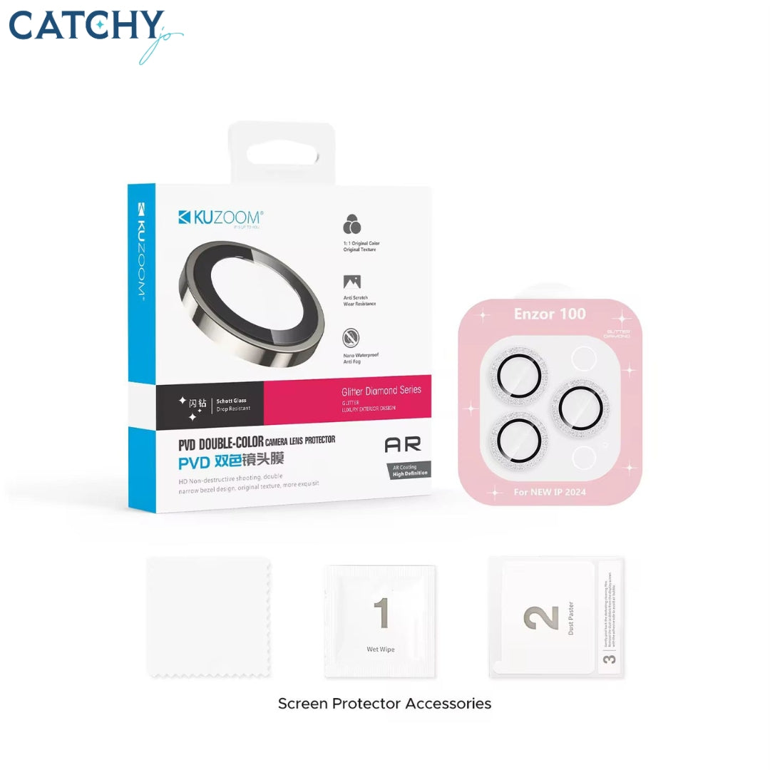 Kuzoom iPhone Shiny Camera Protector