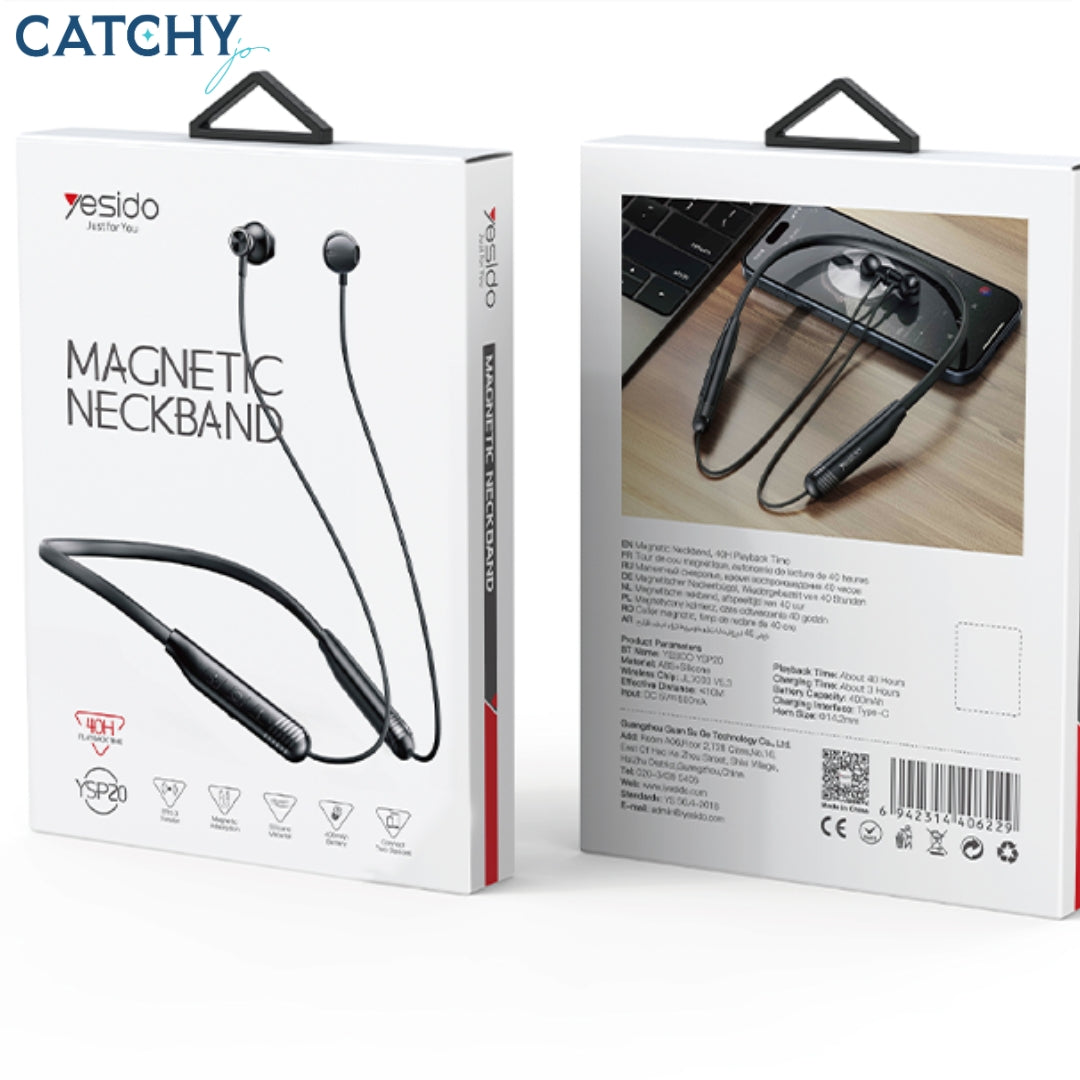 YESIDO YSP20 Neck Mounted Bluetooth EarPhones