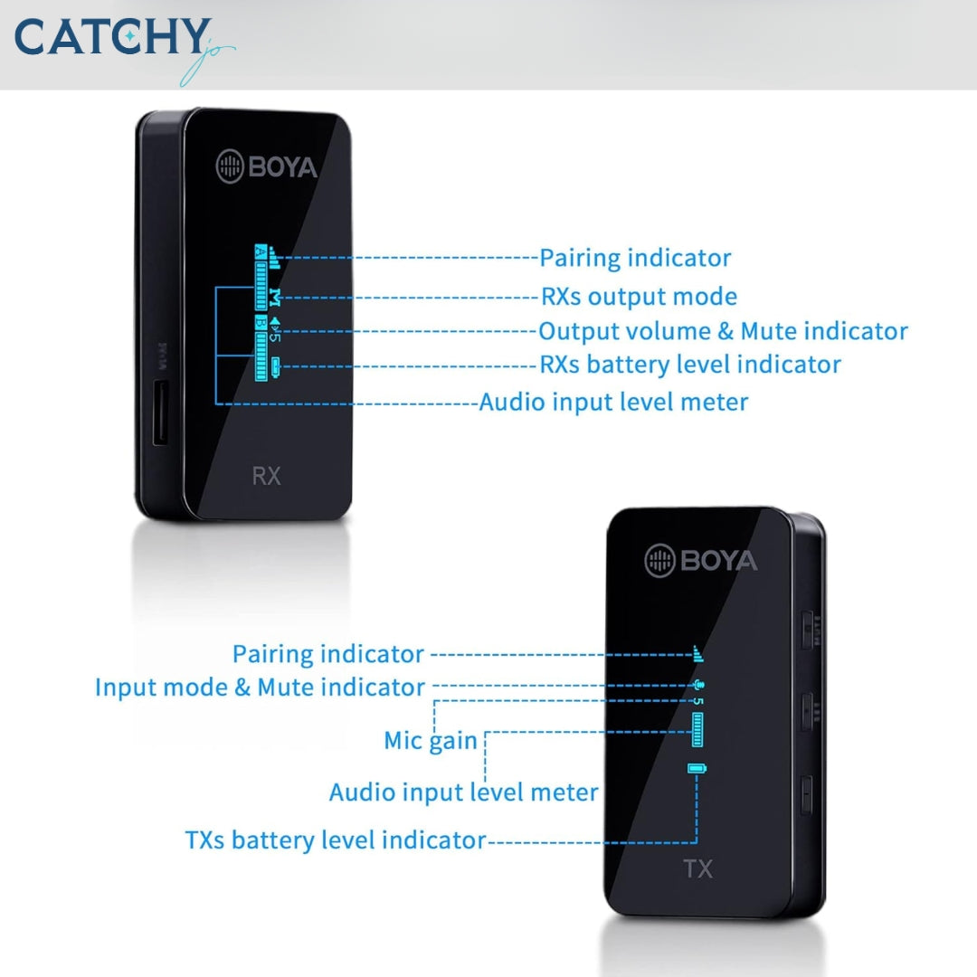 BOYA BY-XM6-S1 Wireless Lavalier Microphone