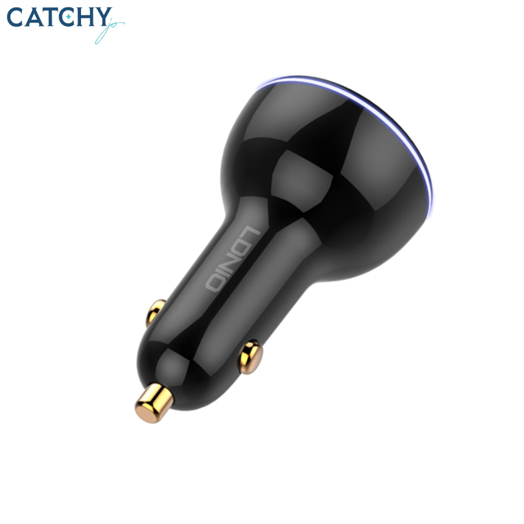 LDNIO C102 3 USB Super Fast Car Charger (160W)