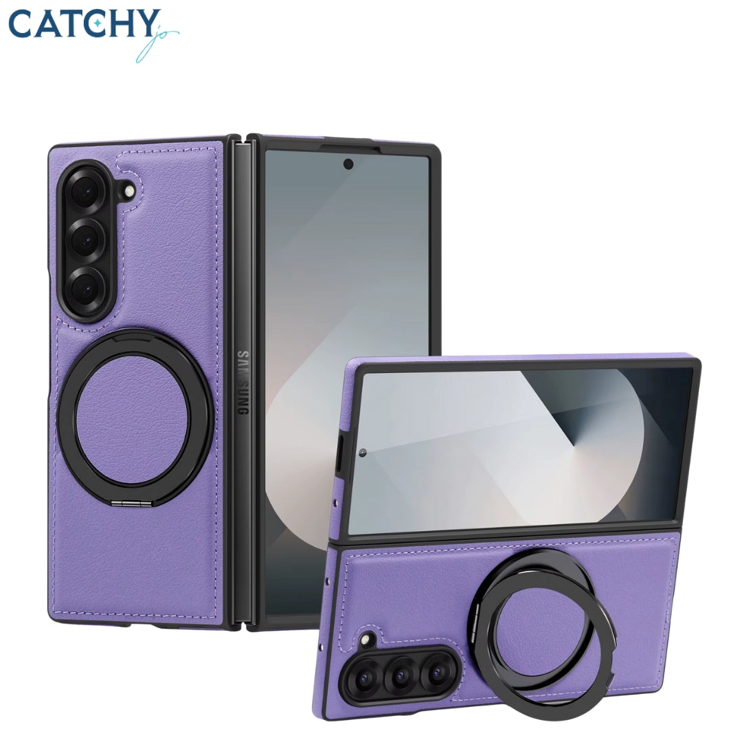 Luxury Leather Magnetic Samsung Z Fold  Case