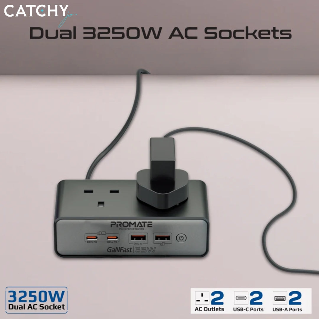 PROMATE PowerBrix2-GaN65W Power Charging Station