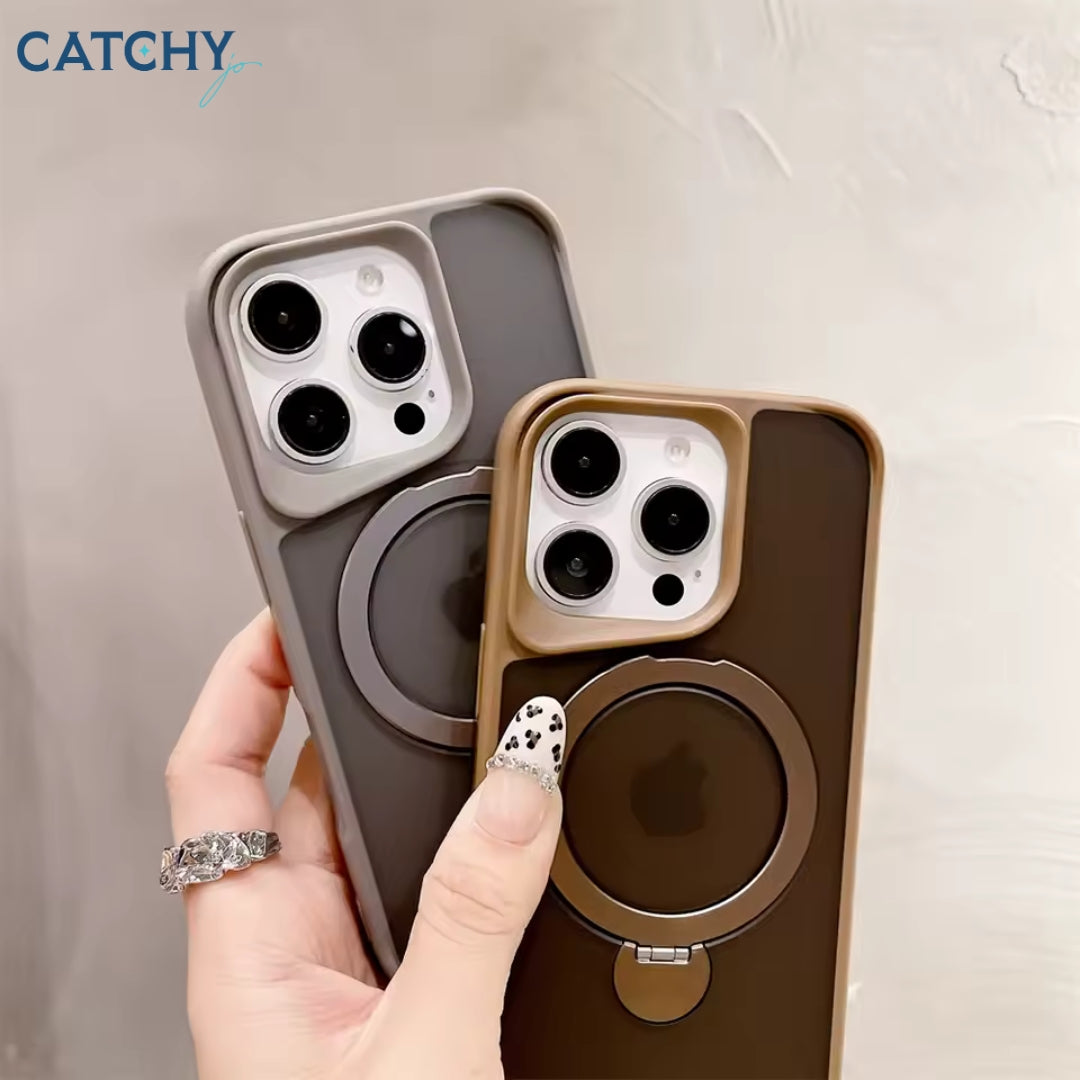 غطاء فخم لهاتف iPhone مع MagSafe ومسند