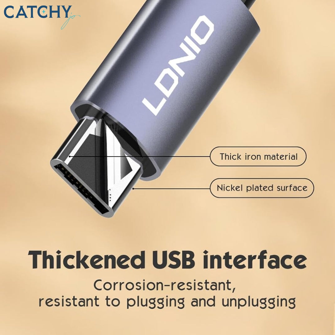 LDNIO DS-74C 4 Ports USB & Type-C Adapter