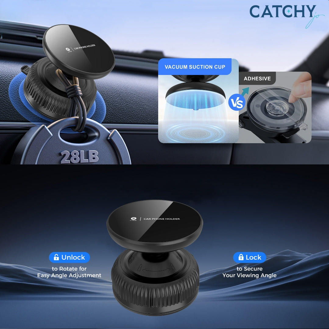 LITO LT-W12 Portable Suction 360 Magnetic Car Phone Holder