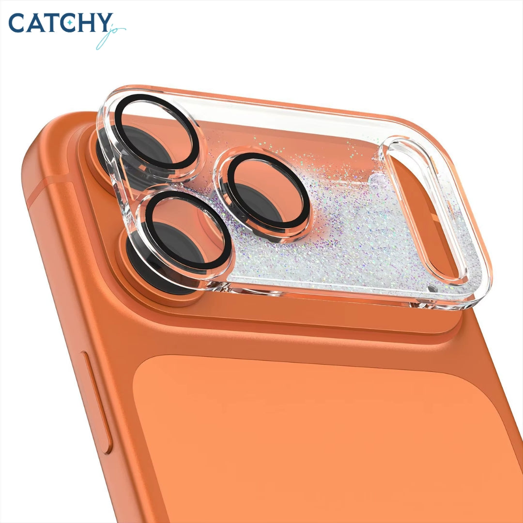 iPhone Sparkling Powder Flowing Sand Phone Lens Protective