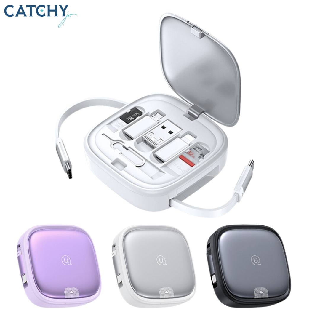 USAMS SJ650 Multifunctional Storage Set Box With 60W Fast Charging Cable