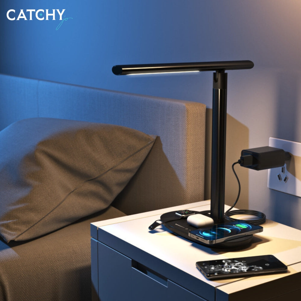 4 in 1 Desk Lamp Wireless Charger