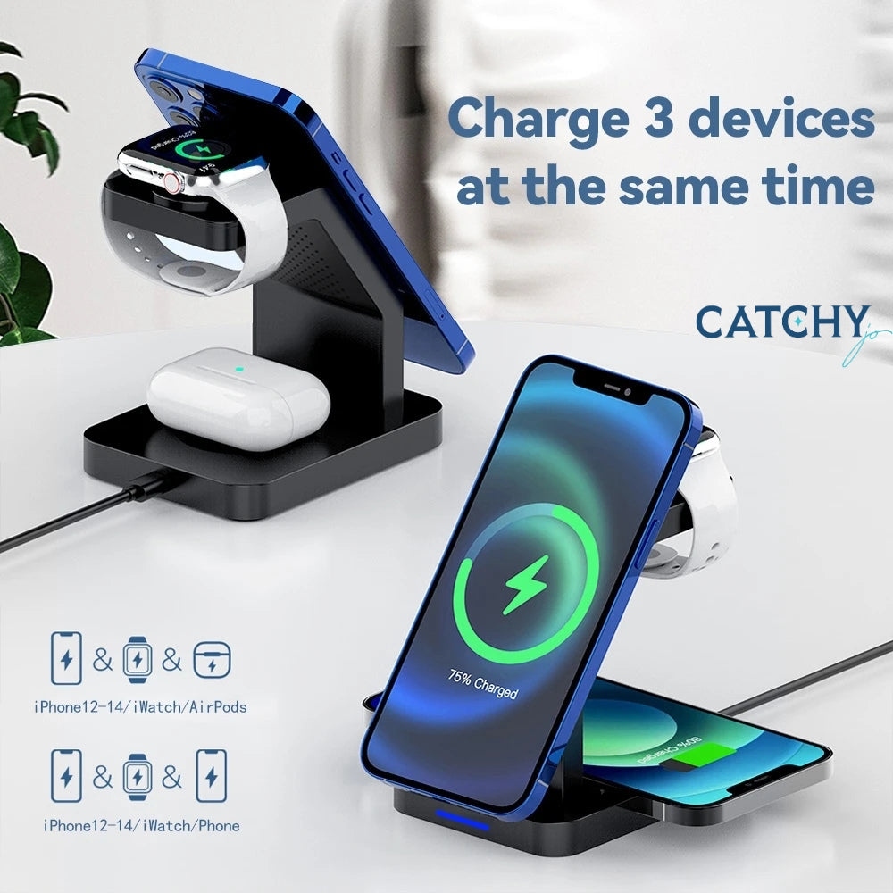 4 in 1 Magnetic Holder Wireless Charger