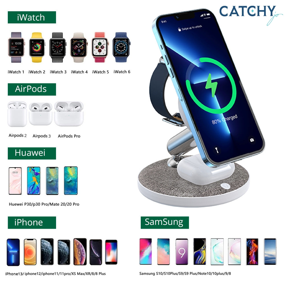 4 in 1 Magnetic Wireless Foldable Stand
