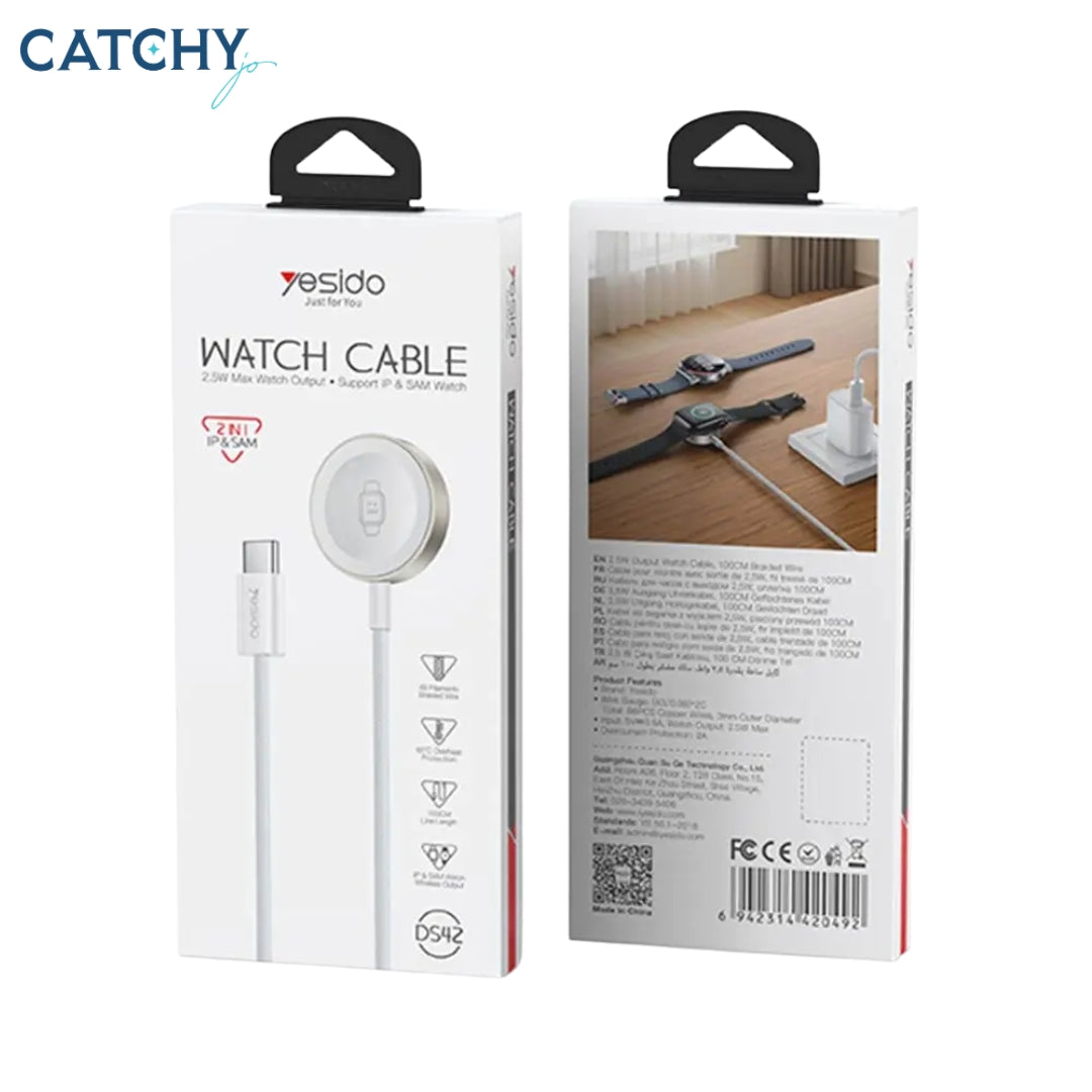 YESIDO DS42 USB-C Smartwatch Charger