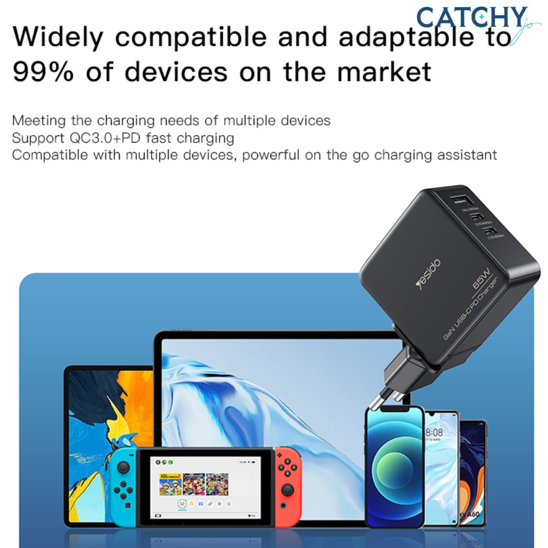 YESIDO YC42 Wall Charge Adapter (65W)