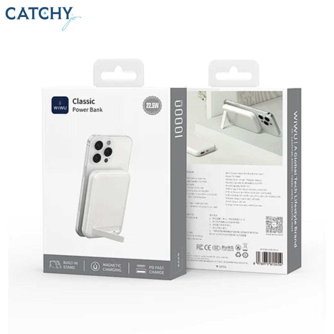 WiWU Wi-P064 Classic Stand Wireless Power Bank (10000mAh)