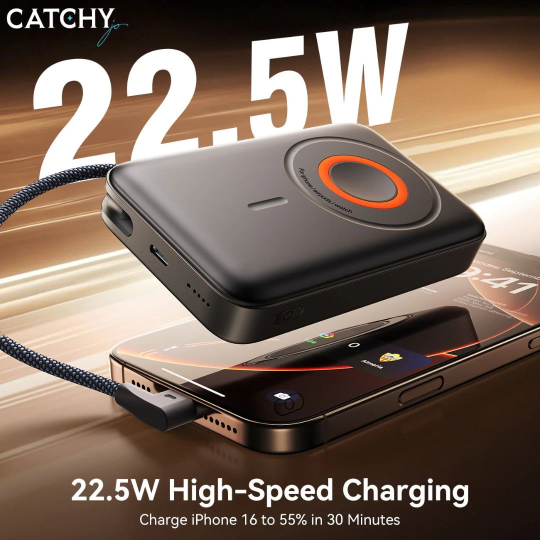 JOYROOM JR-PBM02 شاحن محمول مغناطيسي 3 في 1 (10000mAh)