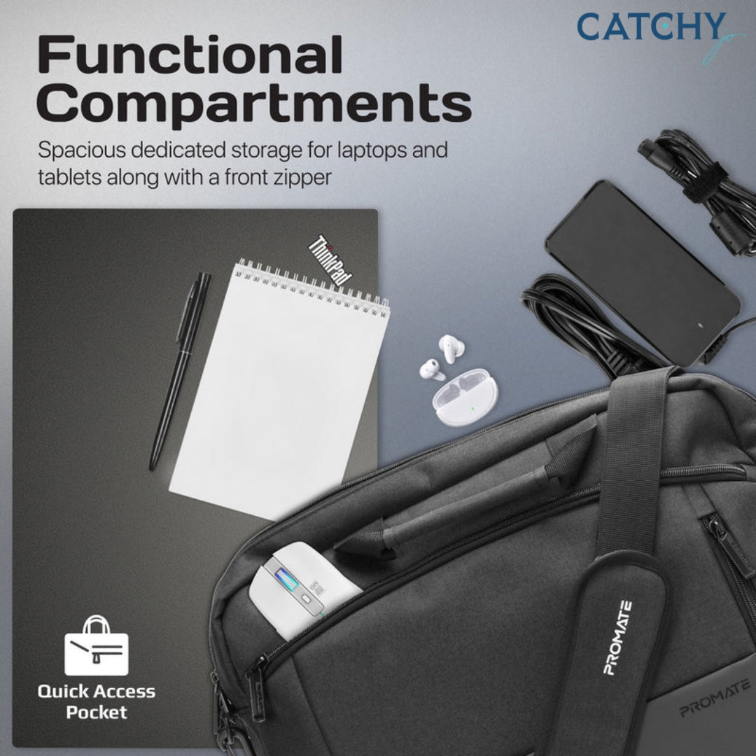 PROMATE Satchel-MB Sleek Comfort Laptop Messenger Bag