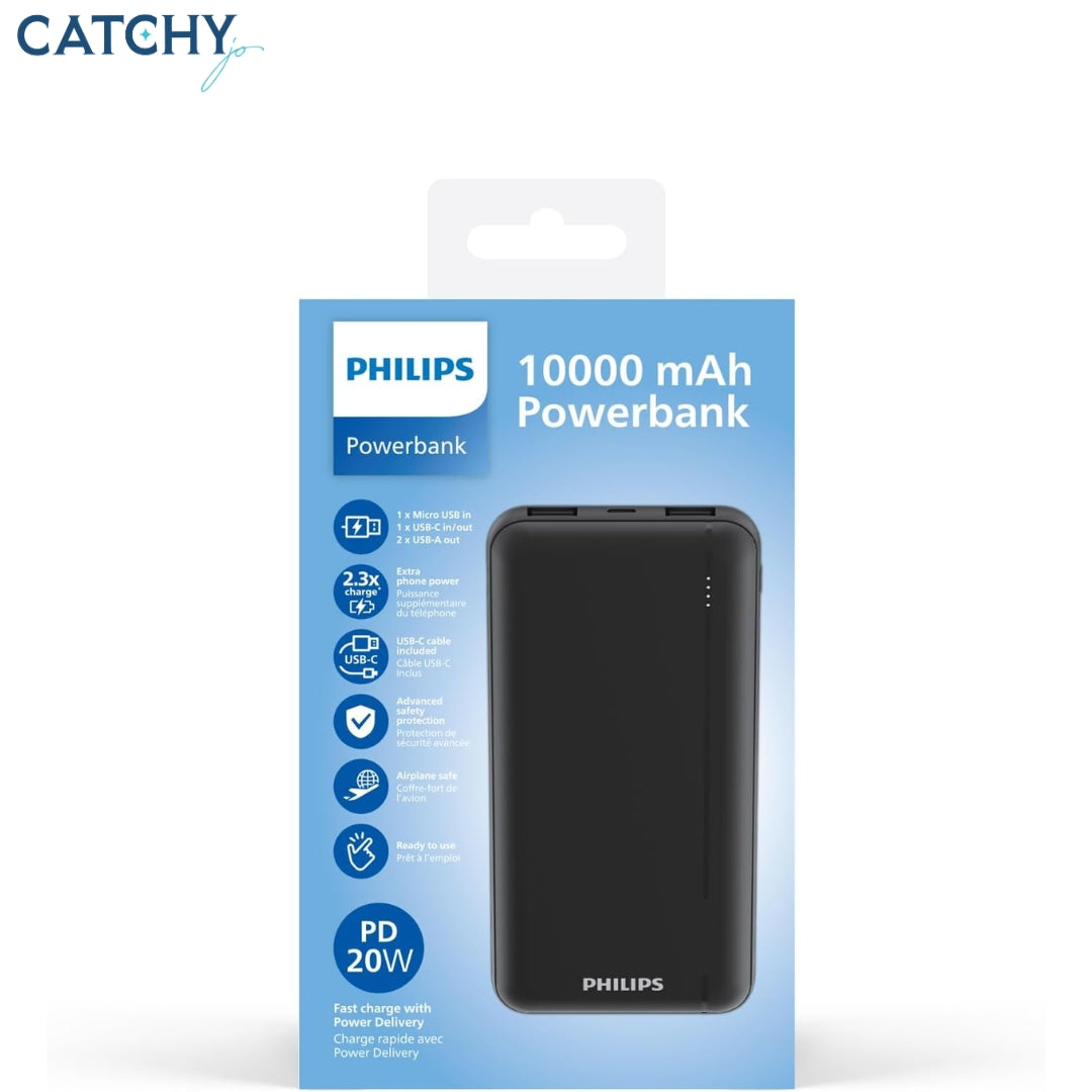 Philips DLP1812PB Power Bank 20W (10000mAh)