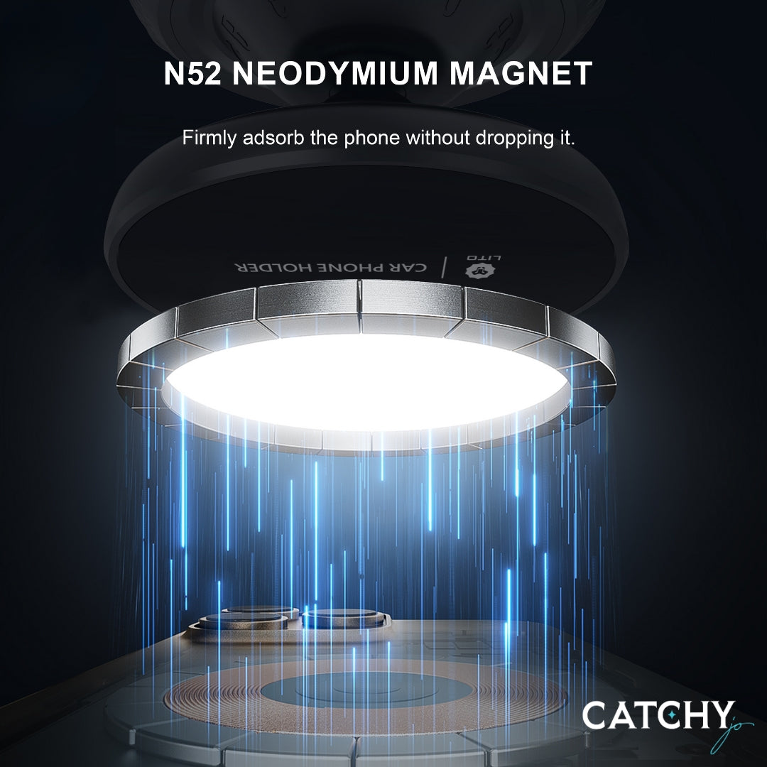 LITO LT-W12 Portable Suction 360 Magnetic Car Phone Holder